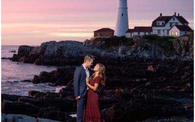 Carlin Bates and Evan Stewart | Engaged in Maine | Destination Wedding Photographers