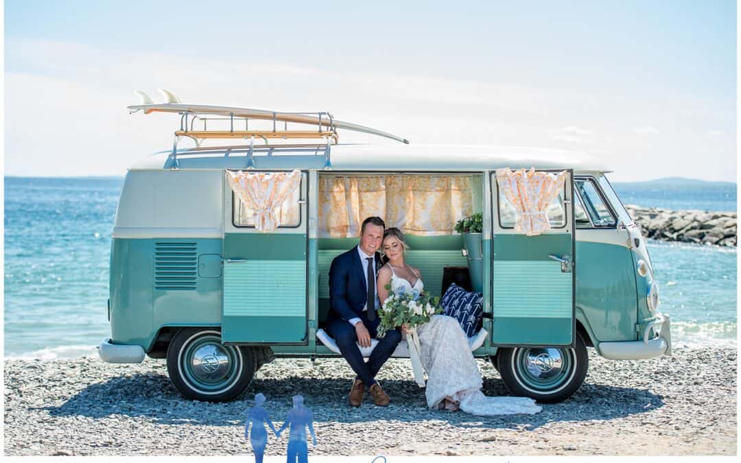 Vintage VW Bus Wedding | Maine Wedding Photographers