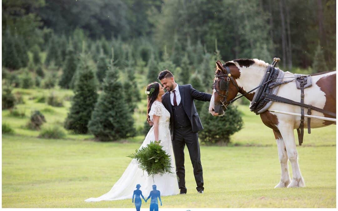 Unique Tree Farm Wedding | Maine Wedding Photographers