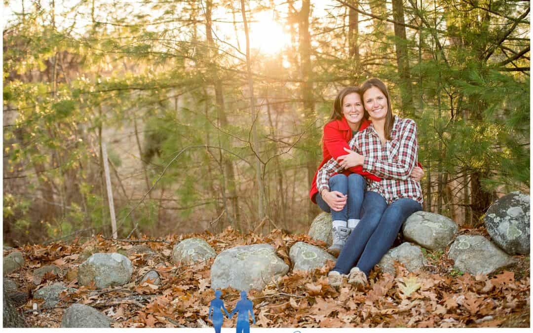 Meghan and Rachel’s Christmas Tree Farm Engagement
