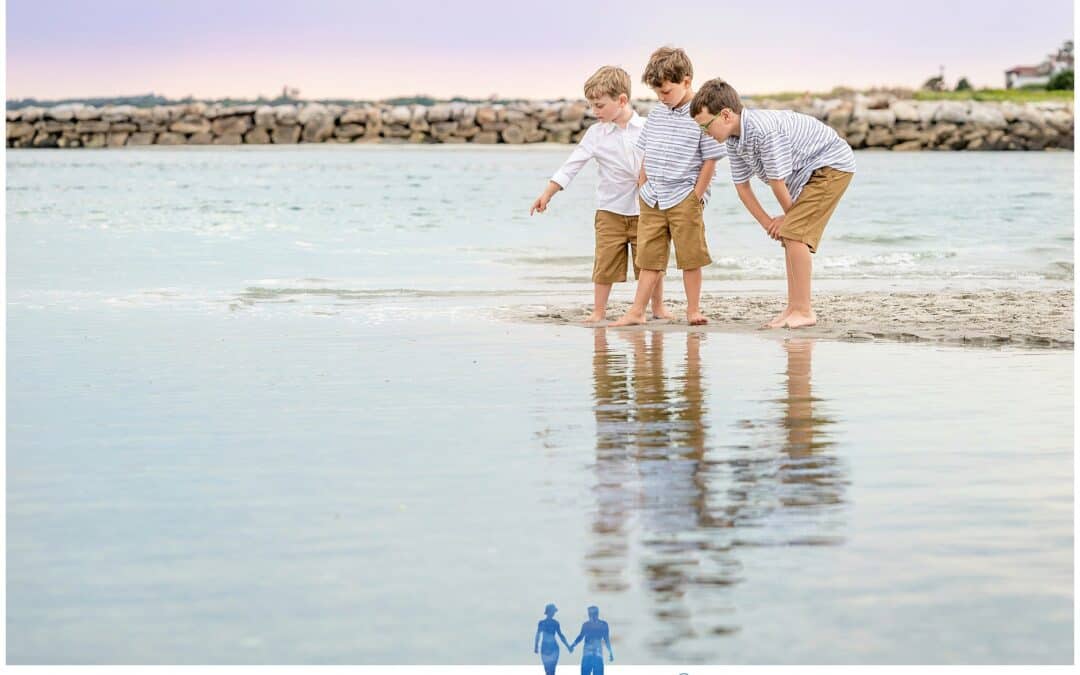 P Family at Ferry Beach Scarborough, Maine