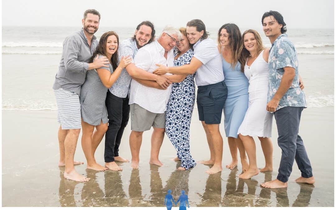 The M Family’s Rain Day Old Orchard Beach Maine Family Portraits