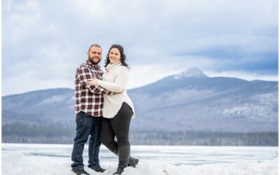 Lorrie and Michael’s Winter Engagement Session in North Conway, NH