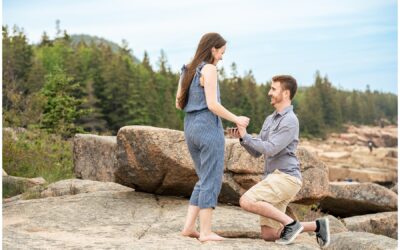 Tyler and Kiersten’s Surprise Proposal in Acadia National Park