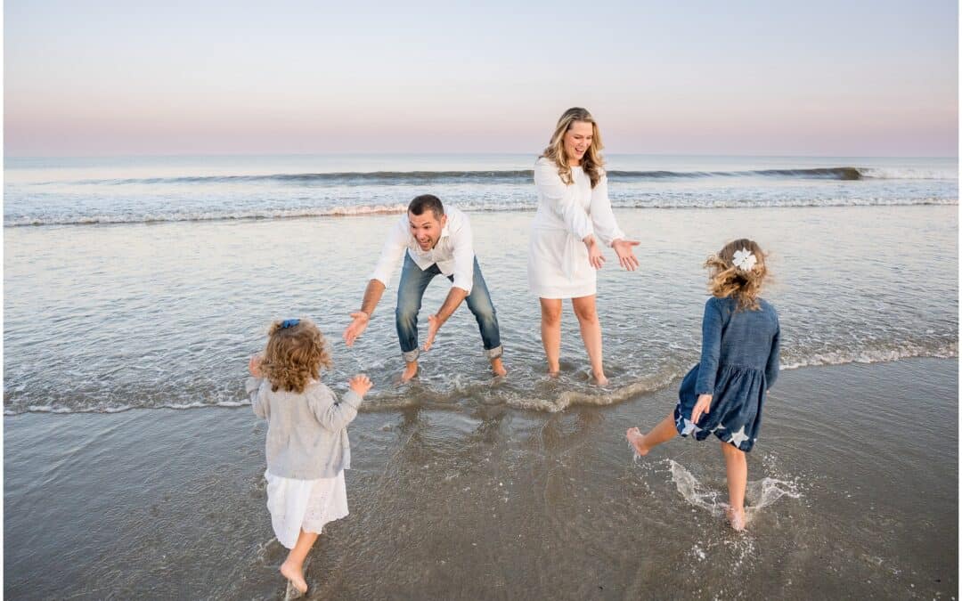 The C Family Portraits at Wells Beach, Maine