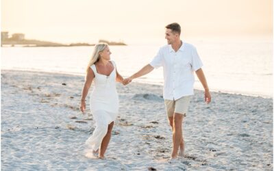 Wingearsheek Beach Engagement Session with Ashleigh and Mike (and Finn)