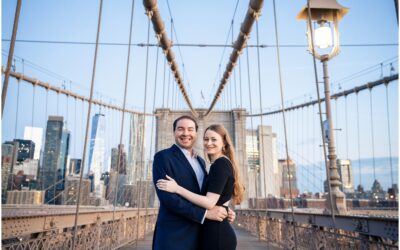 Blair and Jon’s Brooklyn Bridge Engagement Session