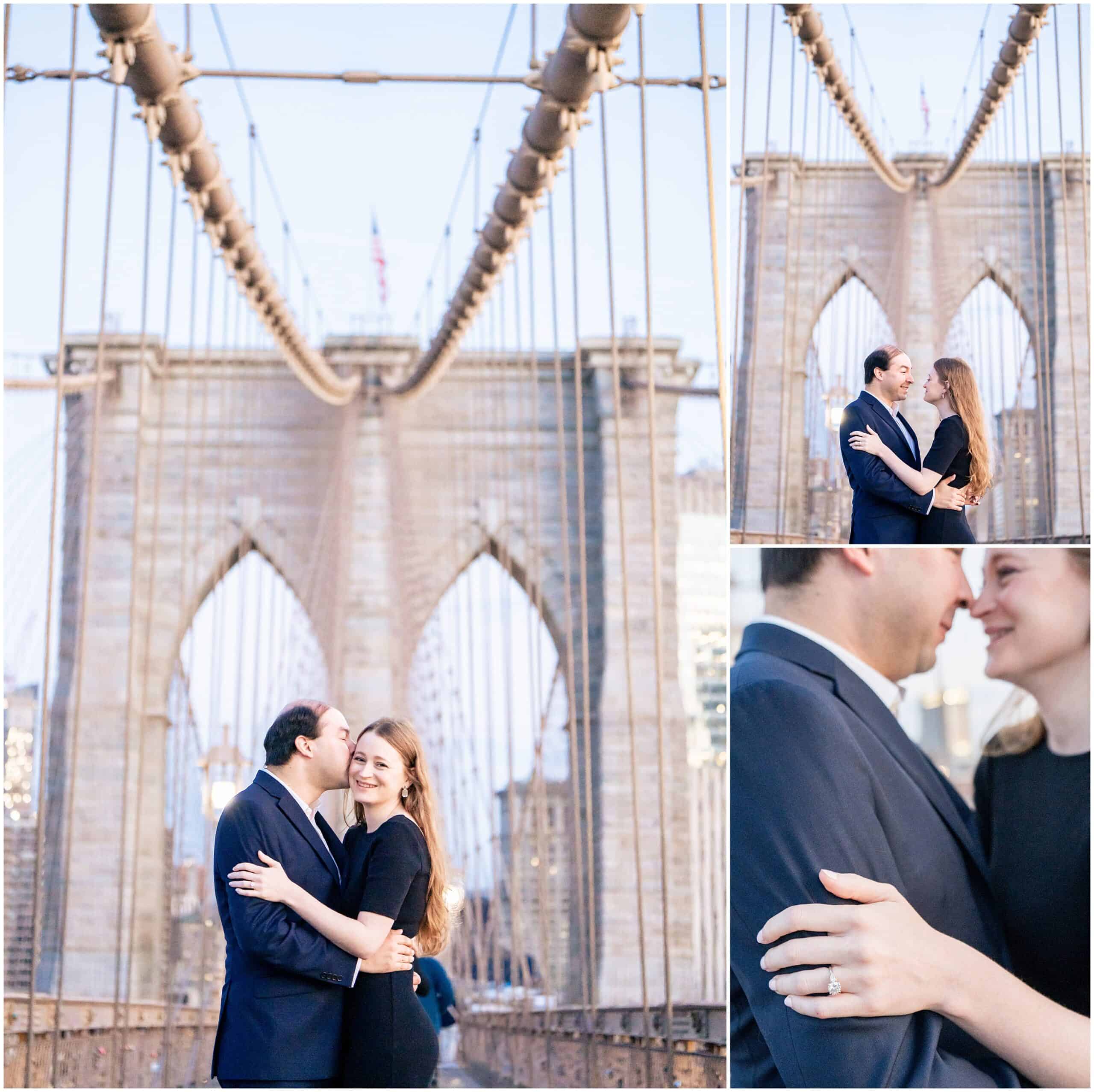 Brooklyn Bridge Engagement Session at sunrise by NYC Wedding Photographers, Two Adventurous Souls