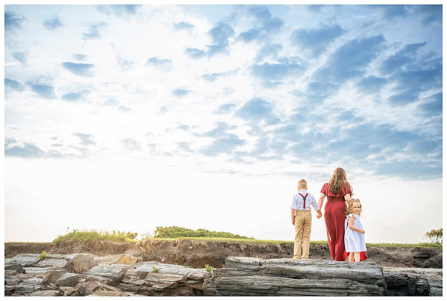 Kettle Cove Family Portraits captured by Cape Elizabeth Family Photographer, Brittany of Two Adventurous Souls