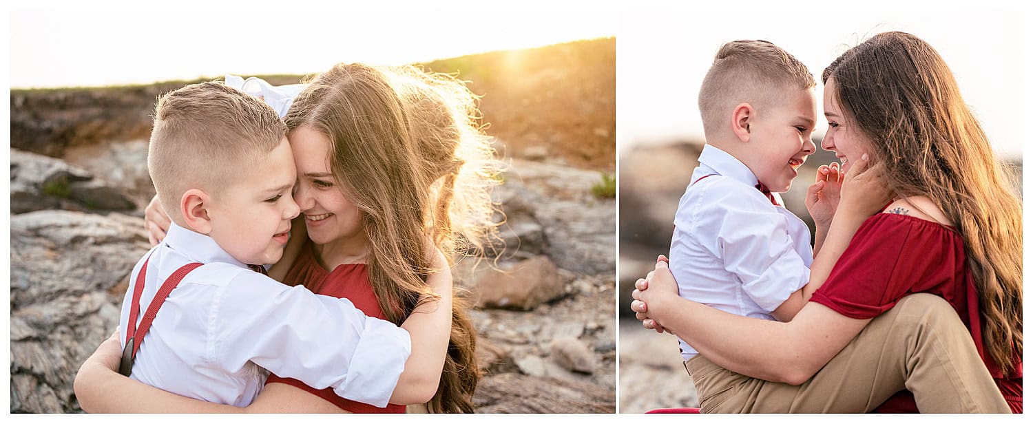 Kettle Cove Family Portraits captured by Cape Elizabeth Family Photographer, Brittany of Two Adventurous Souls