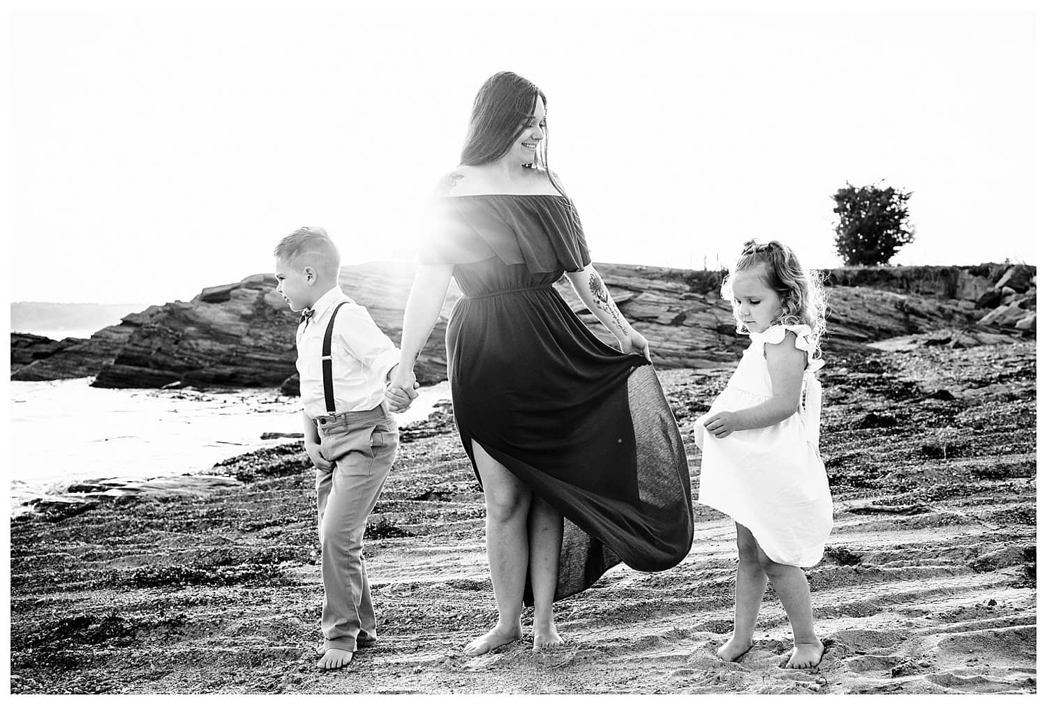 Kettle Cove Family Portraits captured by Cape Elizabeth Family Photographer, Brittany of Two Adventurous Souls