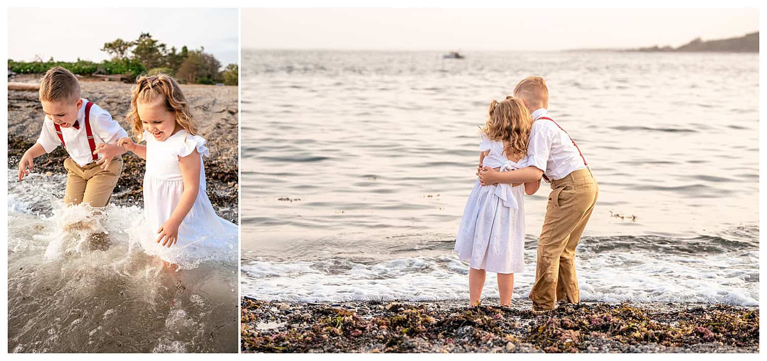 Kettle Cove Family Portraits captured by Cape Elizabeth Family Photographer, Brittany of Two Adventurous Souls