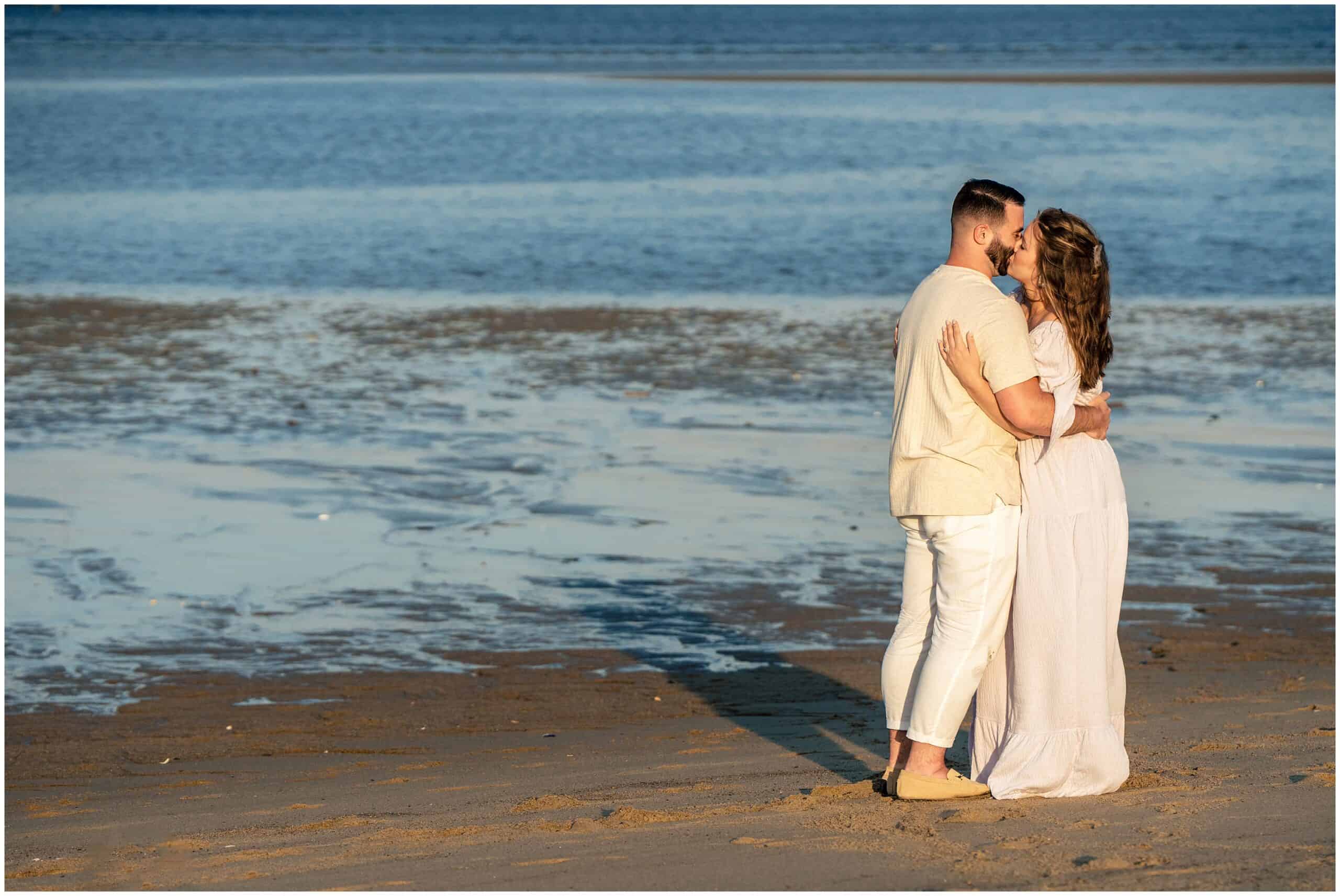 Hills Beach Biddeford Surprise Proposal. Captured by Maine Wedding Photographers, Two Adventurous Souls