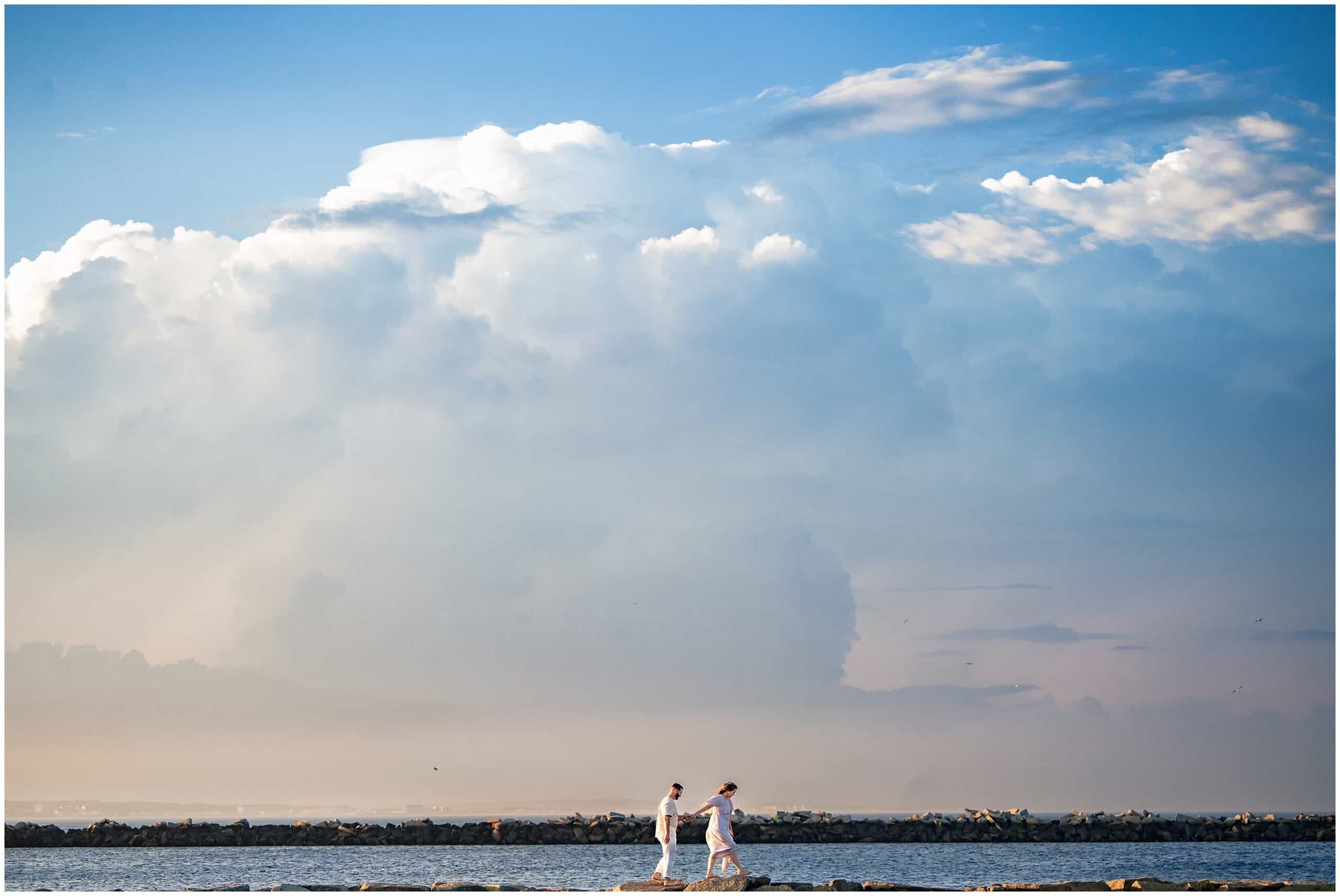 Hills Beach Biddeford Surprise Proposal. Captured by Maine Wedding Photographers, Two Adventurous Souls