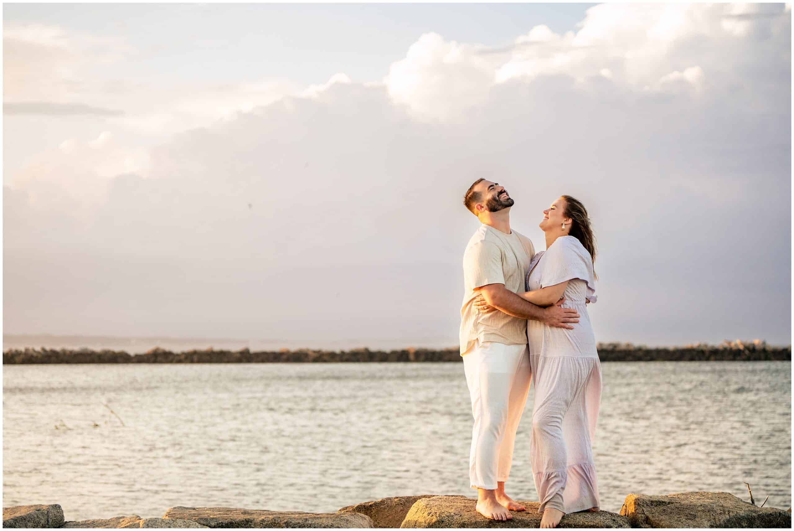 Hills Beach Biddeford Surprise Proposal. Captured by Maine Wedding Photographers, Two Adventurous Souls