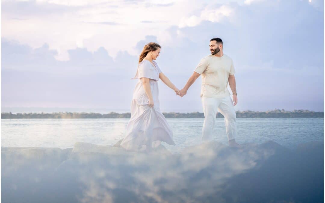 Hills Beach Biddeford Surprise Proposal. Captured by Maine Wedding Photographers, Two Adventurous Souls