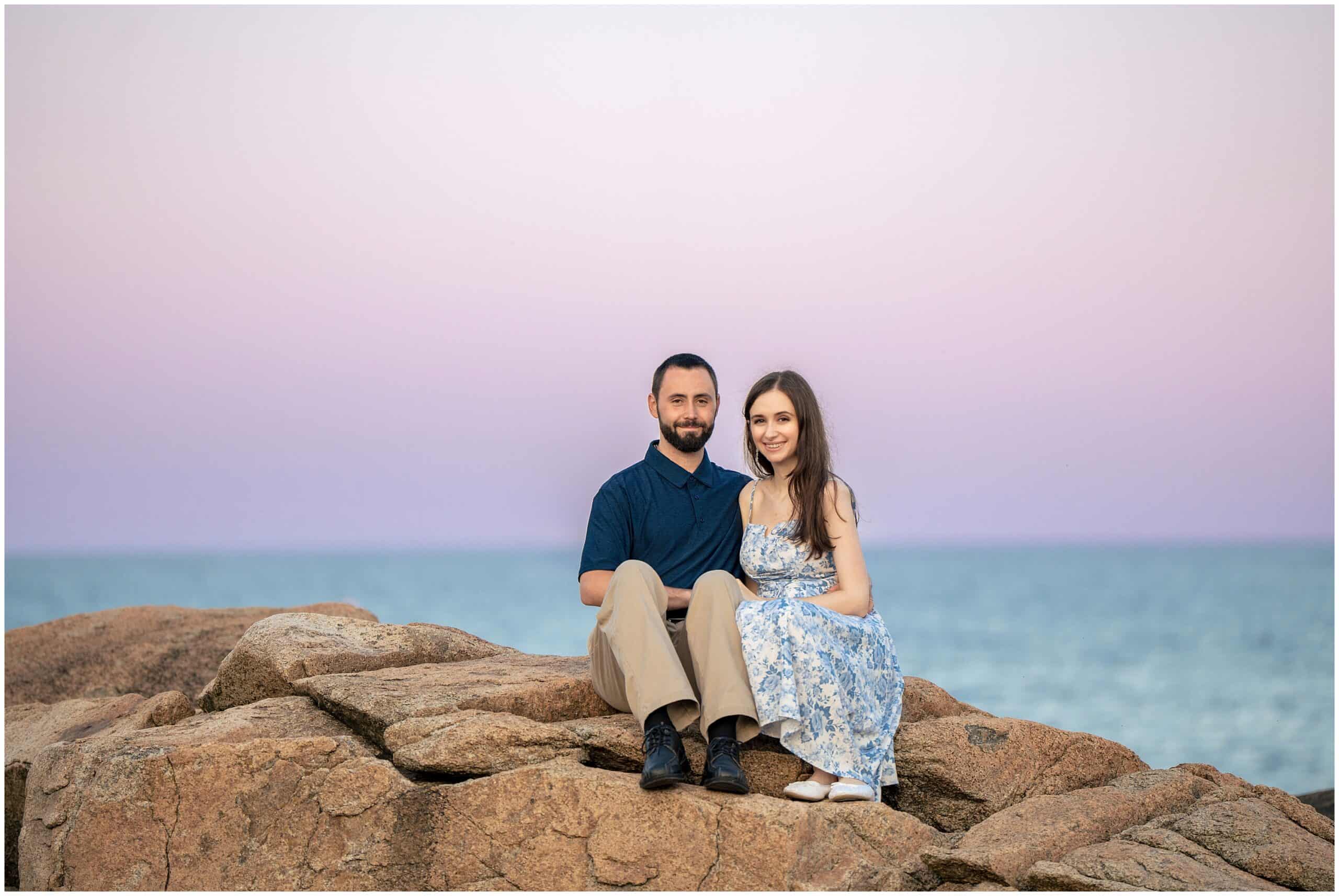 Biddeford Pool Engagement Session by Maine Wedding Photographers, Two Adventurous Souls