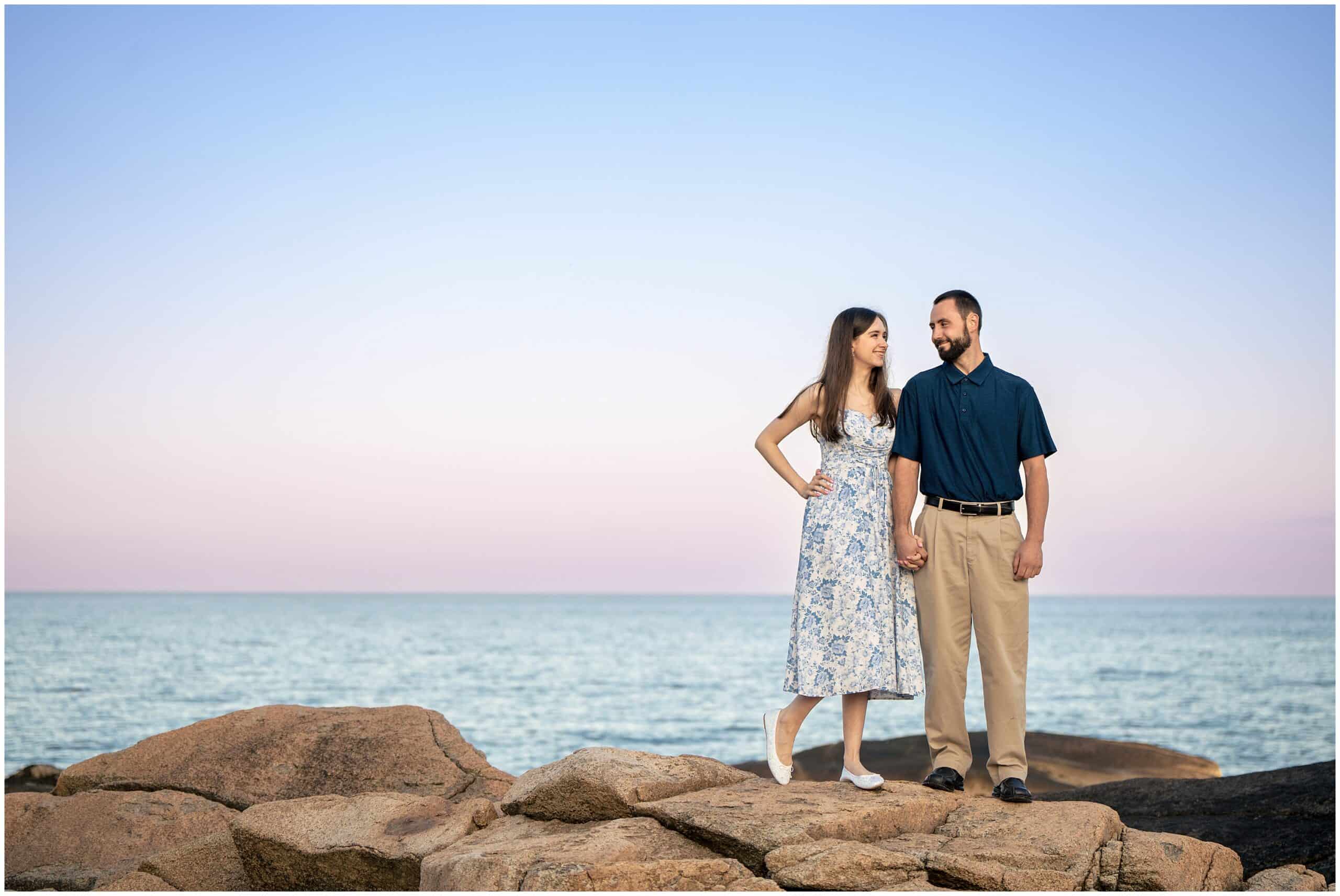 Biddeford Pool Engagement Session by Maine Wedding Photographers, Two Adventurous Souls