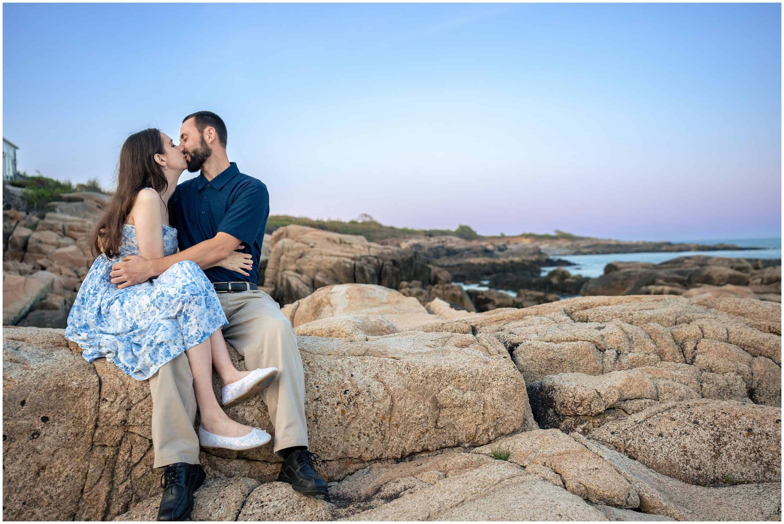 Biddeford Pool Engagement Session by Maine Wedding Photographers, Two Adventurous Souls