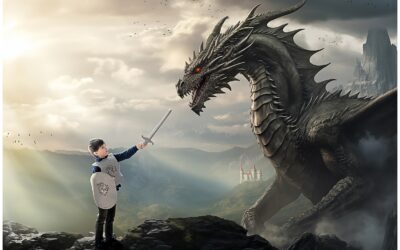 Dragon Fighting Imagination Fantasy Portraits