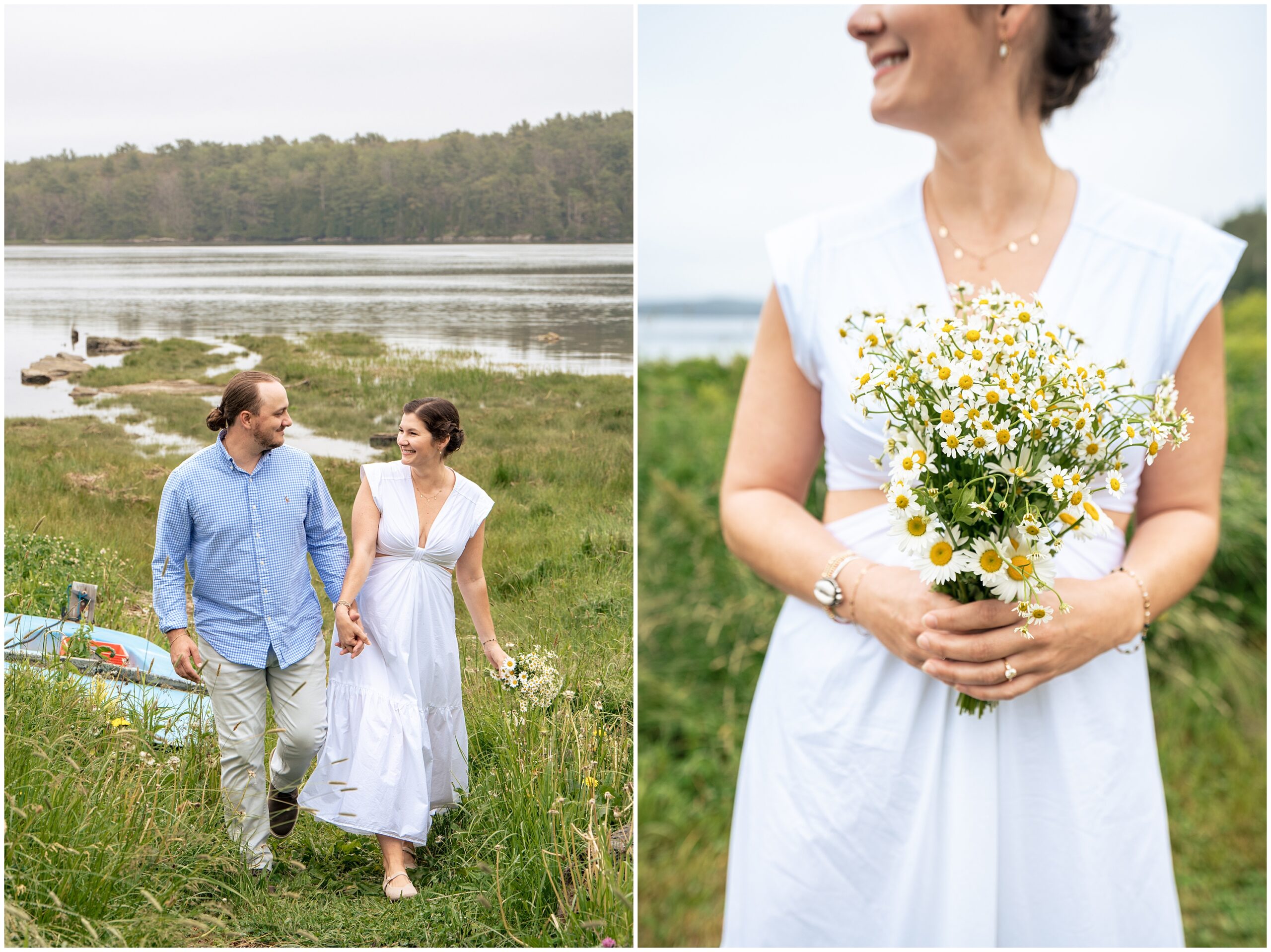 Phippsburg Engagement Session, 1774 Inn Wedding,