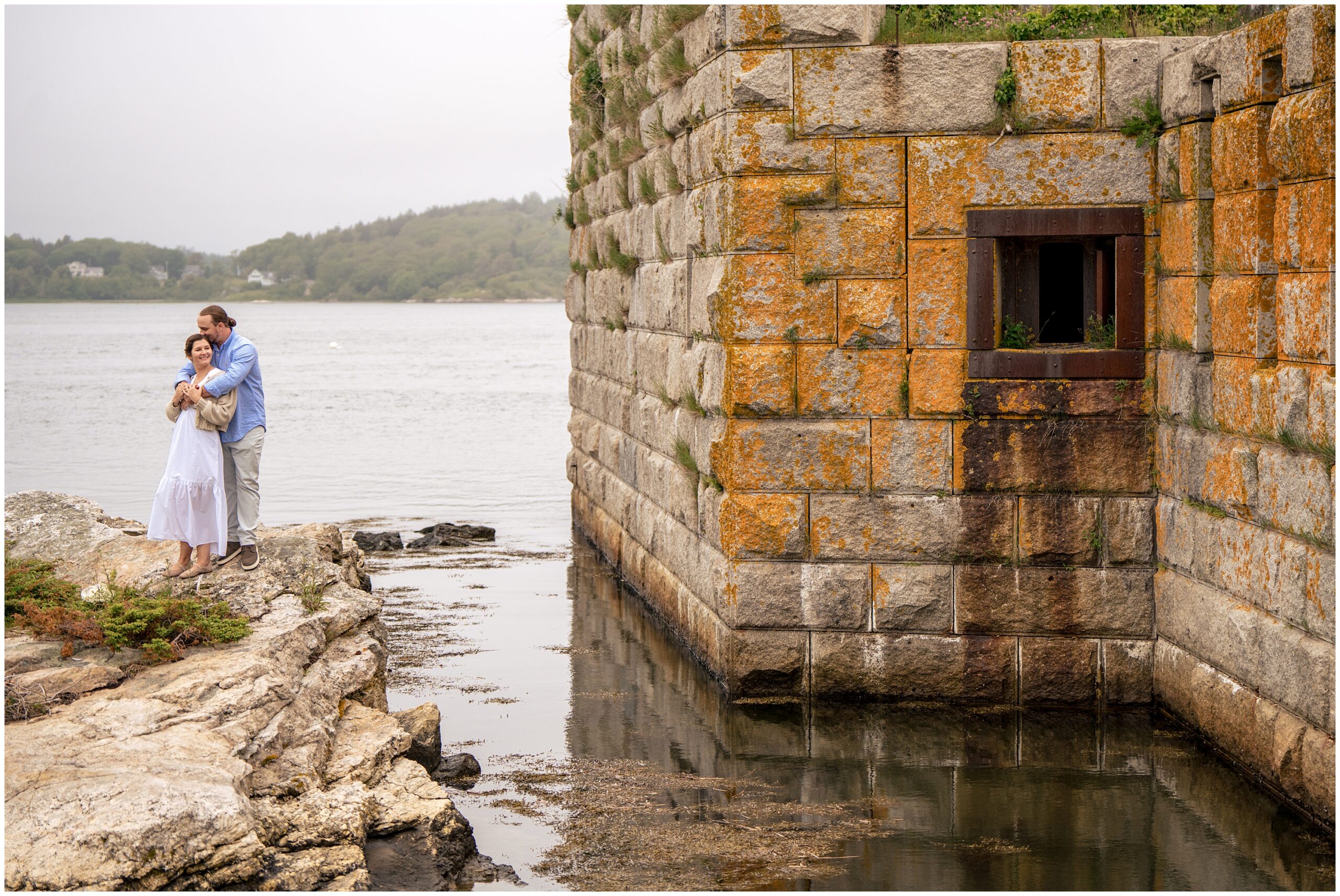 Phippsburg Engagement Session, 1774 Inn Wedding, Fort Popham