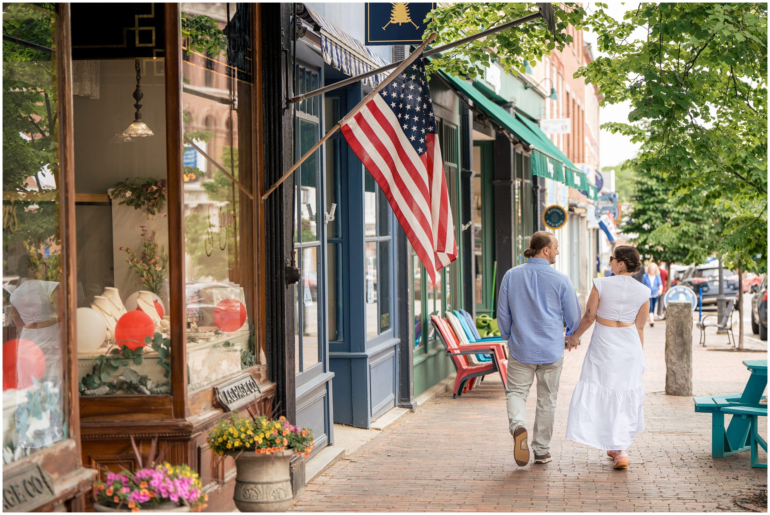 Phippsburg Engagement Session, 1774 Inn Wedding, downtown bath maine