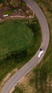 Old Orchard Beach Wedding photo from a drone at night, Dunegrass wedding photographer
