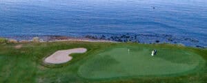 Samoset Resort Wedding photo from a drone, rockland wedding photographer