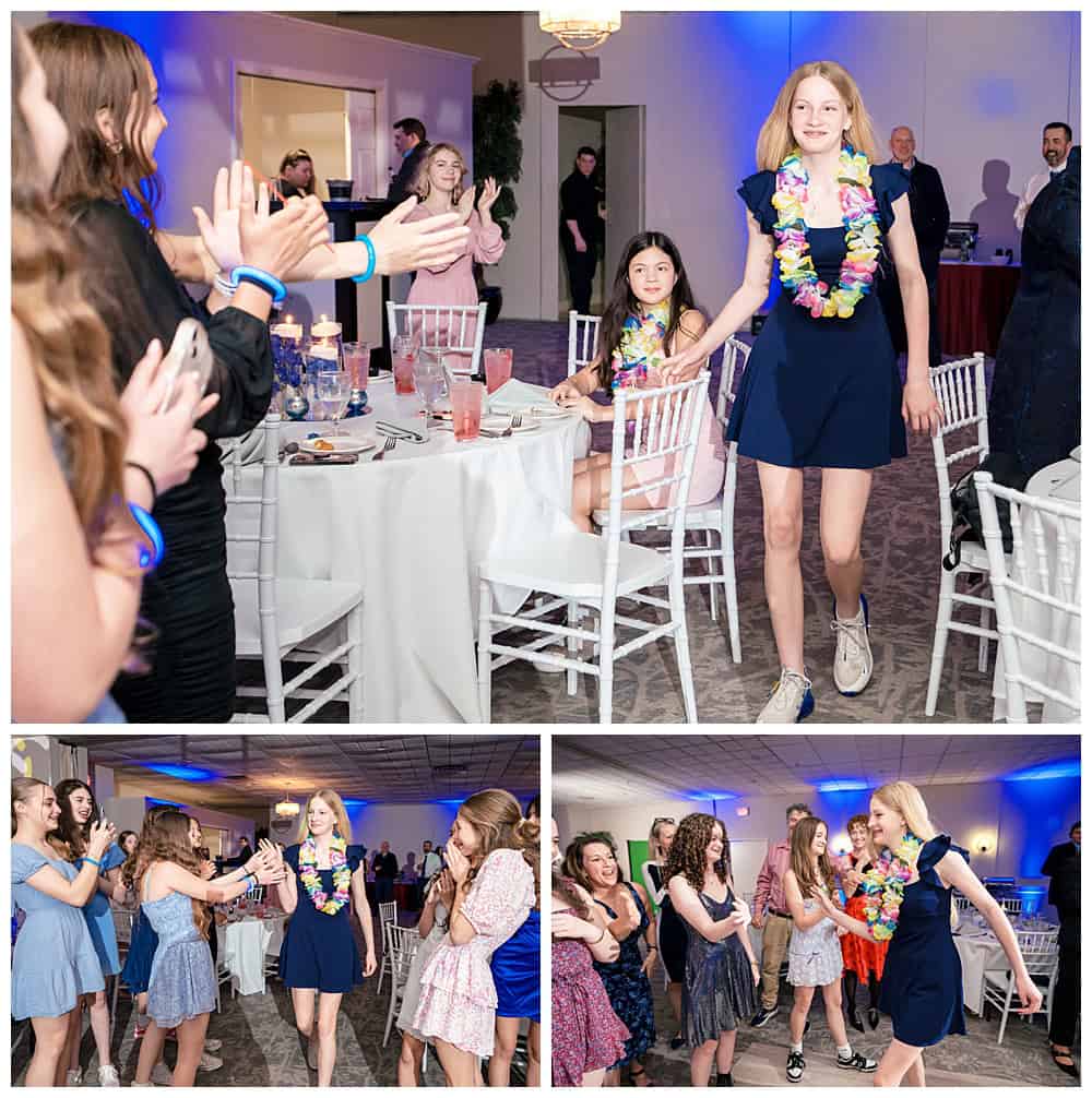 Congregation Bet Ha'am Bat Mitzvah with Keeley Banquet center party