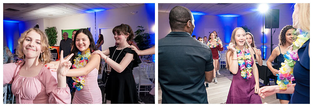 Congregation Bet Ha'am Bat Mitzvah with Keeley Banquet center party