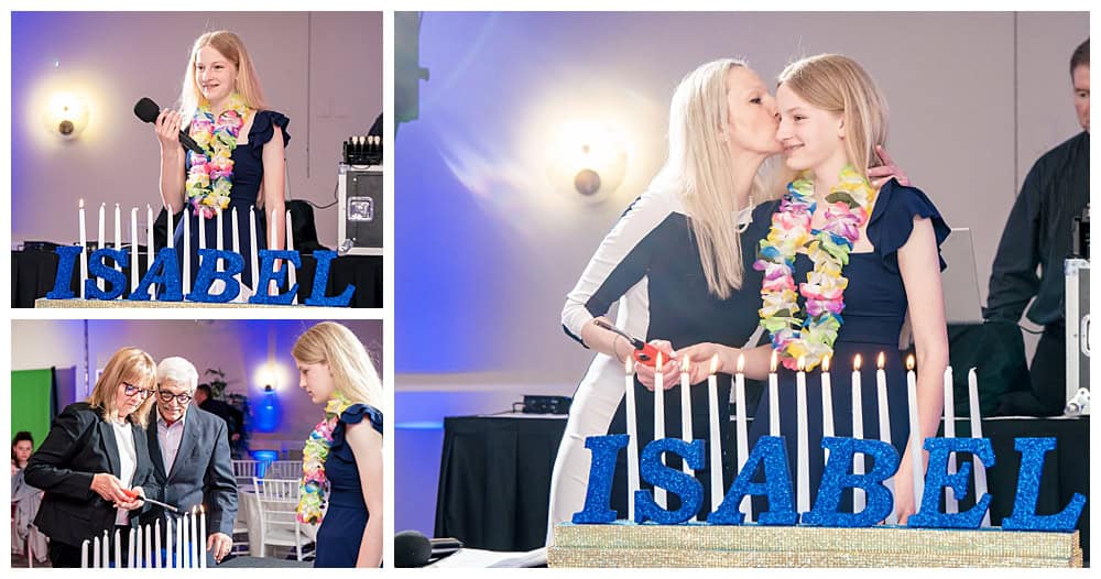 Congregation Bet Ha'am Bat Mitzvah with Keeley Banquet center party