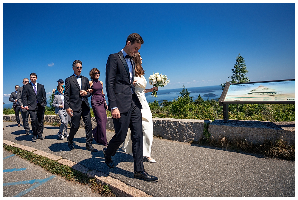 Bar Harbor Inn wedding with a Cadillac Mountain Wedding Ceremony in Acadia National Park, Captured by Bar Harbor Wedding Photographers, Two Adventurous Souls