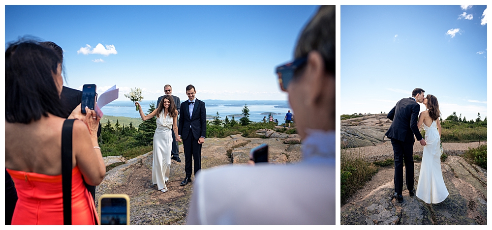 Bar Harbor Inn wedding with a Cadillac Mountain Wedding Ceremony in Acadia National Park, Captured by Bar Harbor Wedding Photographers, Two Adventurous Souls