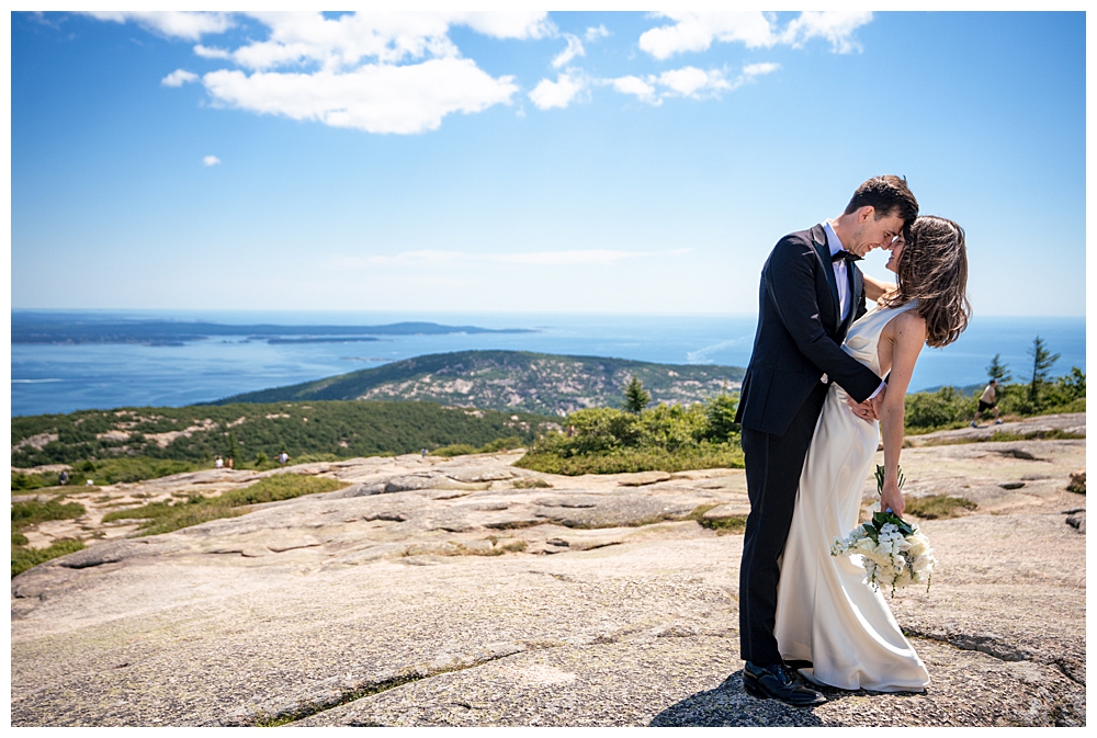 Bar Harbor Inn wedding with a Cadillac Mountain Wedding Ceremony in Acadia National Park, Captured by Bar Harbor Wedding Photographers, Two Adventurous Souls
