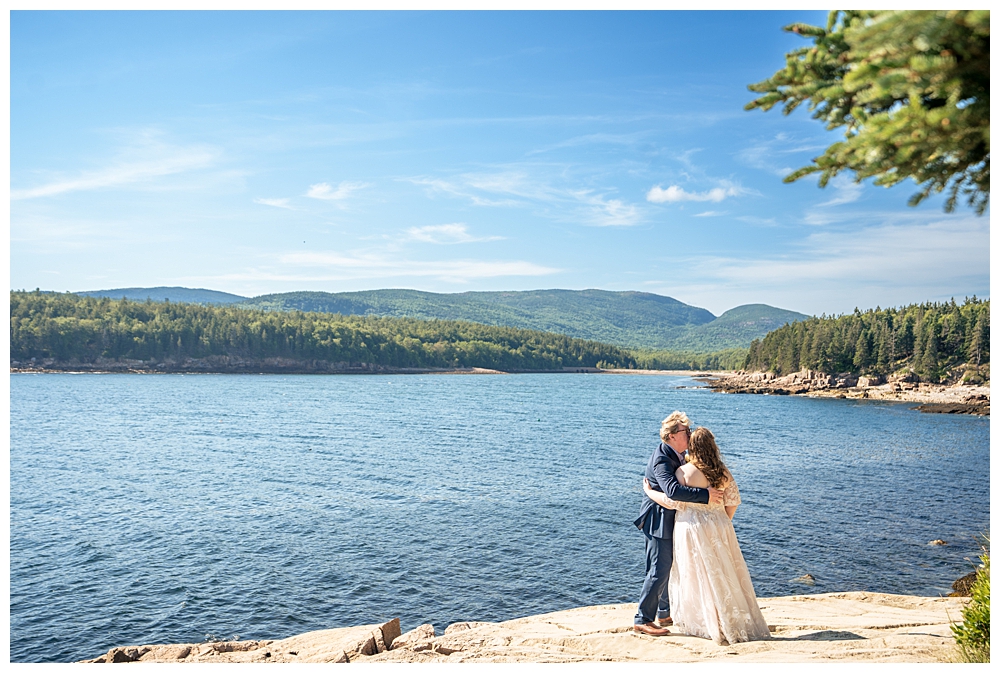 Bar Harbor Wedding Photos at Otter Cove in Acadia National Park