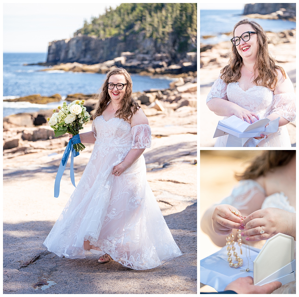 Bar Harbor Wedding Photos at Otter Cliffs in Acadia National Park