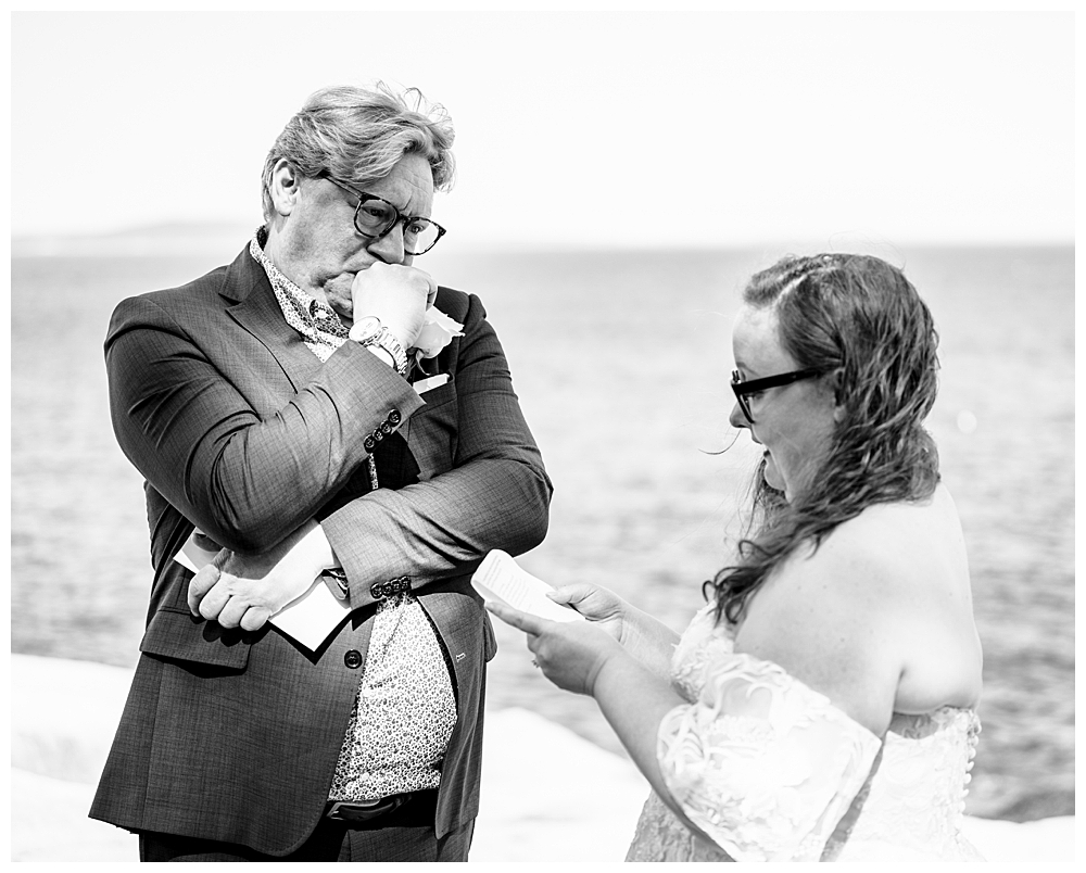 Bar Harbor Wedding Photos at Otter Cliffs in Acadia National Park