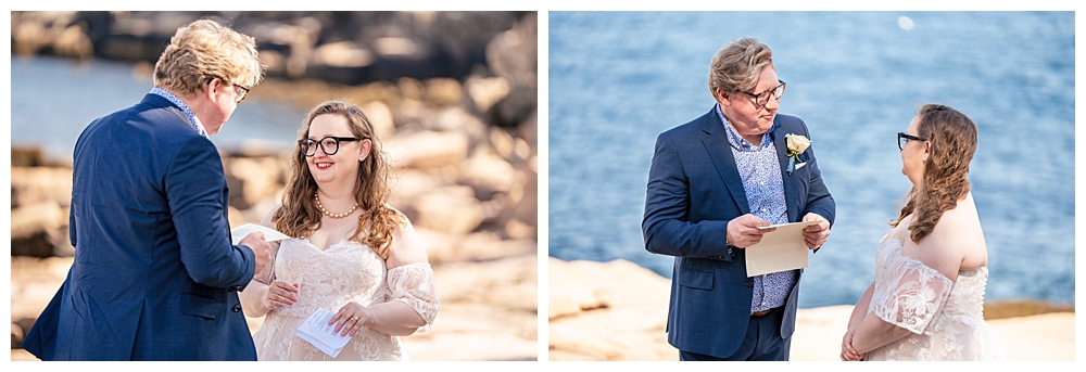 Bar Harbor Wedding Photos at Otter Cliffs in Acadia National Park