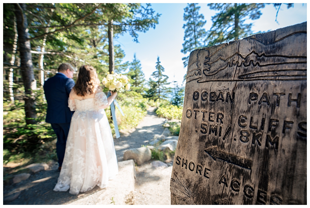 Bar Harbor Wedding Photos at Otter Cliffs in Acadia National Park