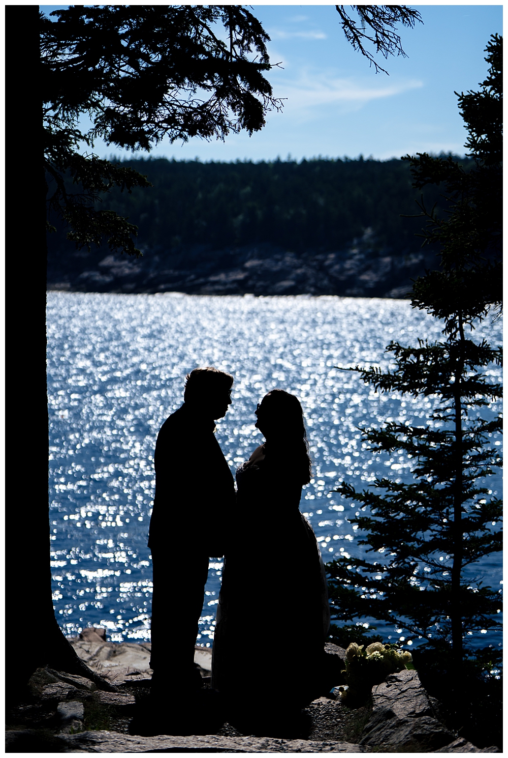 Bar Harbor Wedding Photos at Otter Cliffs in Acadia National Park