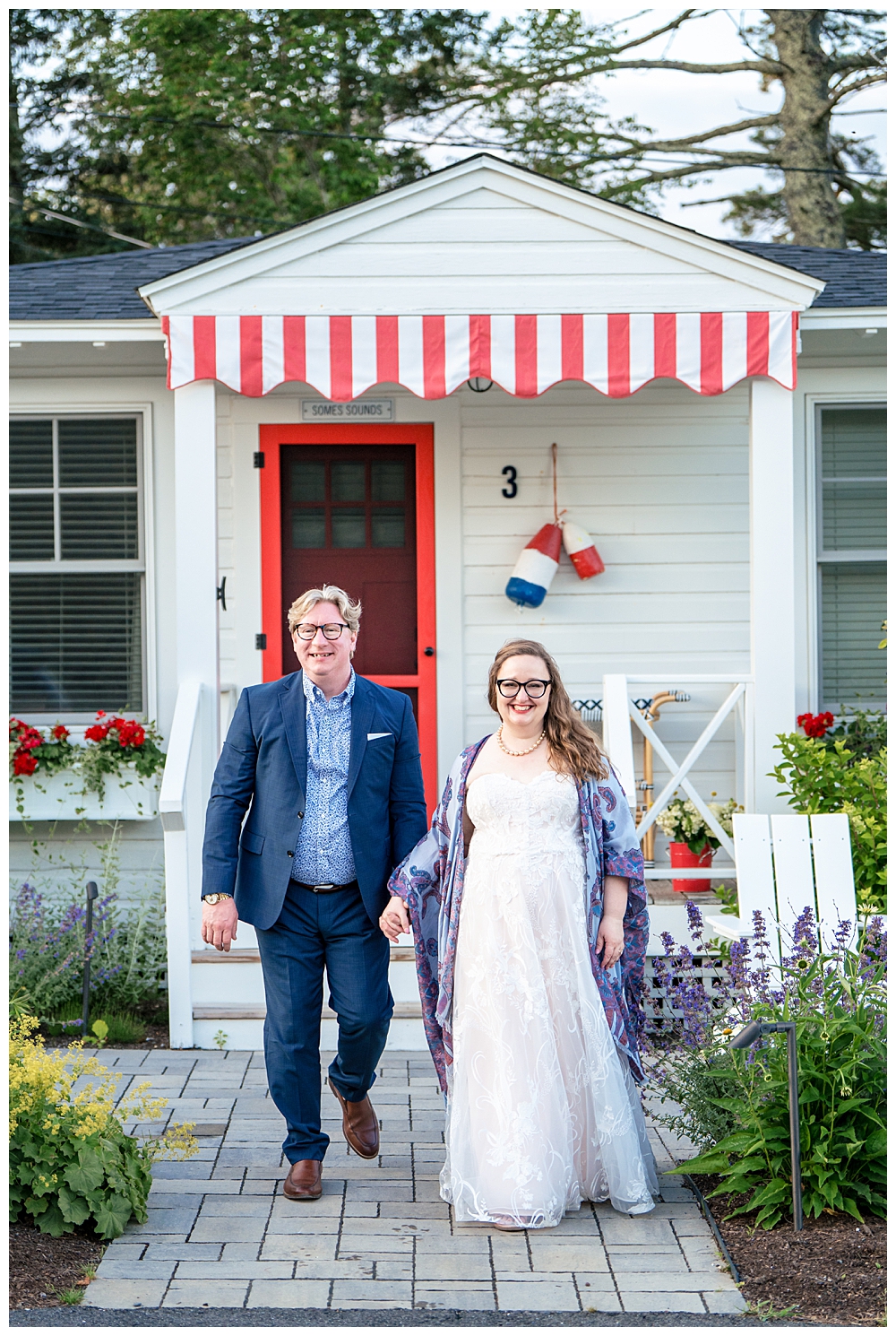 Bar Harbor Wedding Photos at Salt Water Cottages in Bar Harbor