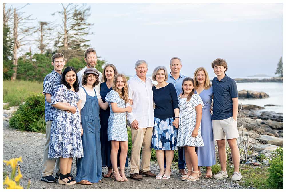 Family Portraits at Ocean Point in Boothbay Harbor. Captured by Ocean Point Family Photographers, Two Adventurous Souls