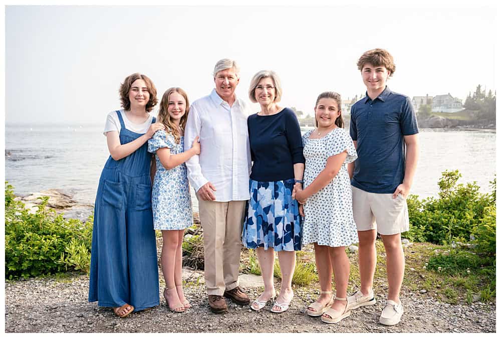 Family Portraits at Ocean Point in Boothbay Harbor. Captured by Ocean Point Family Photographers, Two Adventurous Souls