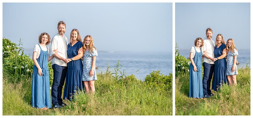 Family Portraits at Ocean Point in Boothbay Harbor. Captured by Ocean Point Family Photographers, Two Adventurous Souls