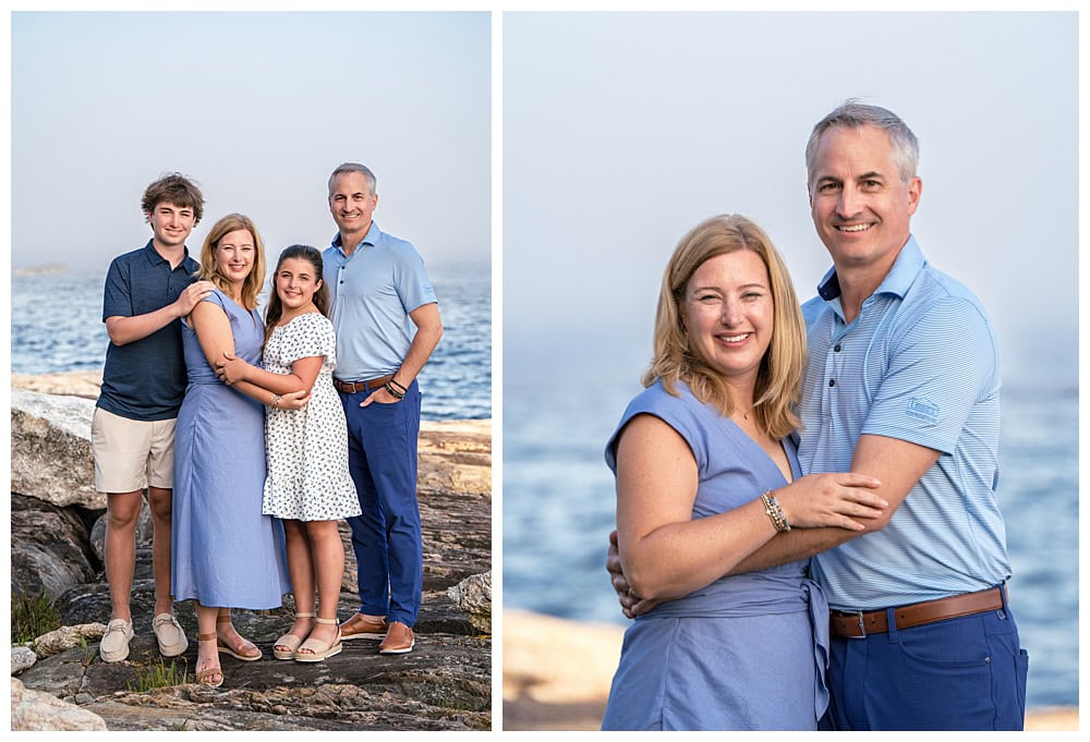 Family Portraits at Ocean Point in Boothbay Harbor. Captured by Ocean Point Family Photographers, Two Adventurous Souls