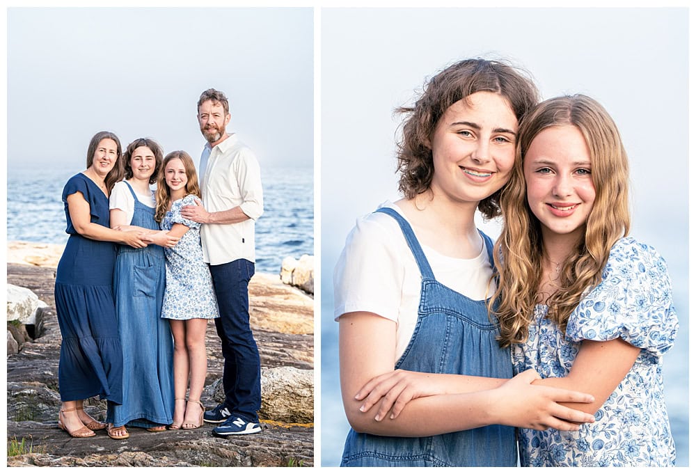 Family Portraits at Ocean Point in Boothbay Harbor. Captured by Ocean Point Family Photographers, Two Adventurous Souls