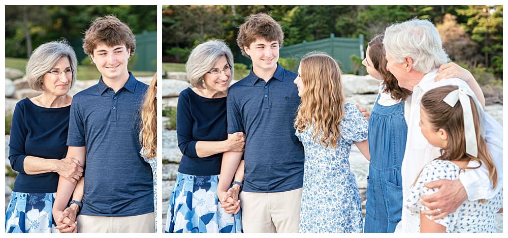 Family Portraits at Ocean Point in Boothbay Harbor. Captured by Ocean Point Family Photographers, Two Adventurous Souls