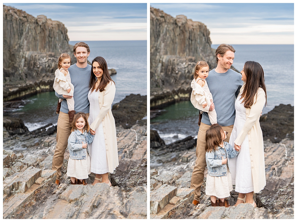 Cliff House Photographer captures a York Family Portrait Session, Two Adventurous Souls