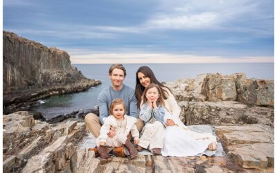 An Early Spring Cliff House Family Portrait With the K Family